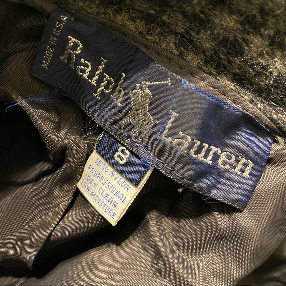 Ralph Lauren Black and Gray Plaid Maxi Skirt - Picture 8 of 8